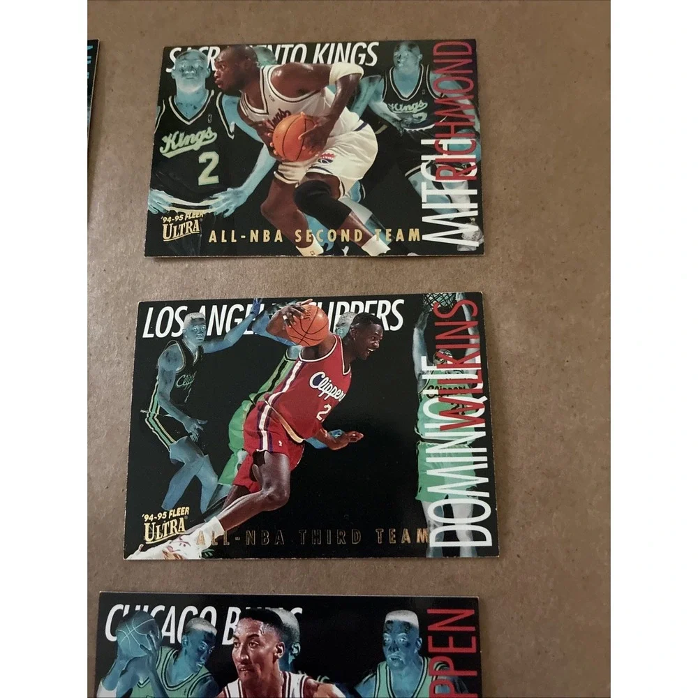 1994-95 Fleer Ultra Basketball All NBA Team Lot of 9 Wilkins Malone‎ Pippen